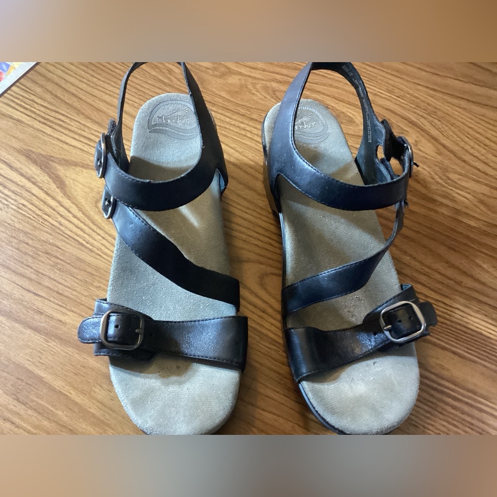 Dansko Black Sandals